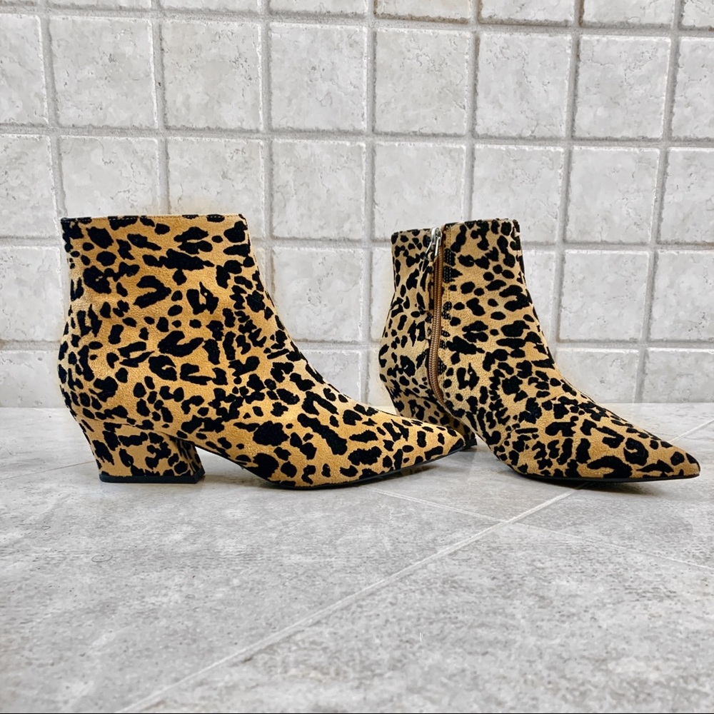 Topshop Brink Leopard Booties